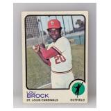 1973 Topps #320 Lou Brock HOF Cardinals C/E/S