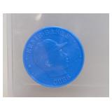 1960 Armour Ernie Banks Blue Coin
