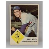 1963 Fleer Sandy Koufax HOF Dodgers Corners/Stains