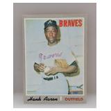 1970 Topps Baseball Hank Aaron HOF 500 Creases