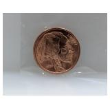1oz .999 Copper Buffalo Round