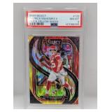 2024 Select Patrick Mahomes Red Yellow Prizm PSA 8