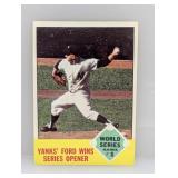 1963 Topps Yanks Win Opener World Series Game 1 C