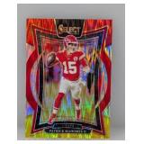2024 Select Patrick Mahomes Red Yellow Prizm 33