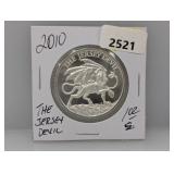 2010 1oz .999 Silv Jersey Devil Round