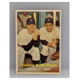 1957 Topps Yankees Power Hitters #407 HOF Cs/C/E
