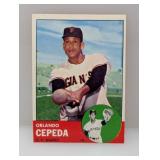 1963 Topps #520 Orlando Cepeda HOF Giants Hi # E