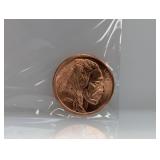 1oz .999 Copper Buffalo Round