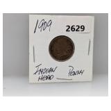 1909 Indian Head Penny