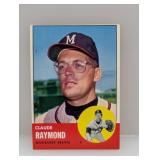 1963 Topps Claude Raymond Braves Hi # Series C