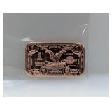 1oz .999 Copper Silv Certificate Bar