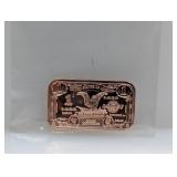 1oz .999 Copper Silv Certificate Bar