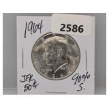1964 90% Silv JFK Half $1 Dollar