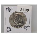1964 90% Silv JFK Half $1 Dollar