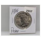 1924 90% Silv Peace $1 Dollar