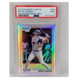 558/777 2010 Bowman Chrome Bryce Harper Ref PSA 9