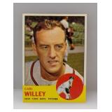 1963 Topps #528 - Carl Willey "Mets"Hi # Series
