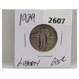 1929 90% Silv Liberty Quarter