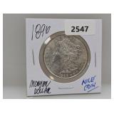 1896 90% Silv Morgan $1 Dollar
