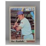 1970 Topps Baseball Ron Swoboda Miracle Met Crease