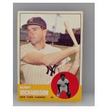 1963 Topps #420 Bobby Richardson Yankees C/E