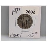 1927 90% Silv Liberty Quarter