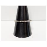 .925 Sterl Diamond Band Sz 10