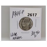 1944-P 35% Silv War Nickel
