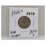 1945-S 35% Silv War Nickel