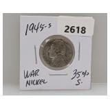 1945-S 35% Silv War Nickel