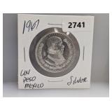 1967 Silv Mexico Un Peso