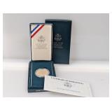 1990 90% Silv UNC Ike Centennial Comm $1 Dollar