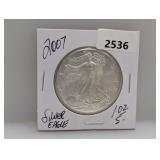 2007 1oz .999 Silv Eagle $1 Dollar