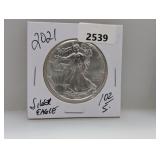 2021 1oz .999 Silv Eagle $1 Dollar