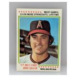 1978 Topps Baseball Nolan Ryan HOF 6