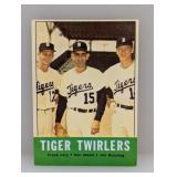1963 Topps #218 Jim Bunning Tiger Twirlers HOF C