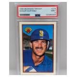 1989 Bowman Tiffany Edgar Martinez RC HOF PSA 9 NM