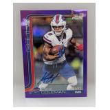 25/75 Topps Chrome Keon Coleman Auto Purple BA-KC