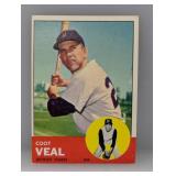 1963 Topps #573 Coot Veal Tigers Hi # Series C/E