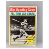 1976 Topps #341 Lou Gerhig Sporting News HOF Stain