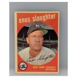 1959 Topps - Enos Slaughter #155 HOF Stain