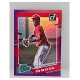2023 Donruss Rated Prosp Purple Foil De La Cruz