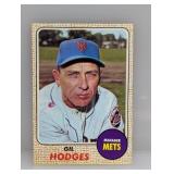 1968 Topps Baseball Gil Hodges HOF 27 Indent