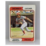 1974 Topps Johnny Bench #10 HOF Corners/Surface