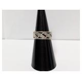 .925 Sterl Intricate Braided Band Sz 6
