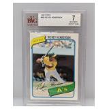 1980 Topps Rickey Henderson #482 PSA 7