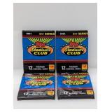 (4) 1991 Topps Stadium Club Serles 2 Baseball Pack