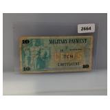 Ten Cent Military Payment Certificate