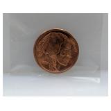 1oz .999 Copper Buffalo Round