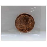 1oz .999 Copper Buffalo Round